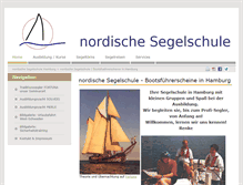 Tablet Screenshot of nordische-segelschule.de